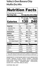 Kakookies Gluten Free Banana Chip Muffin Mix