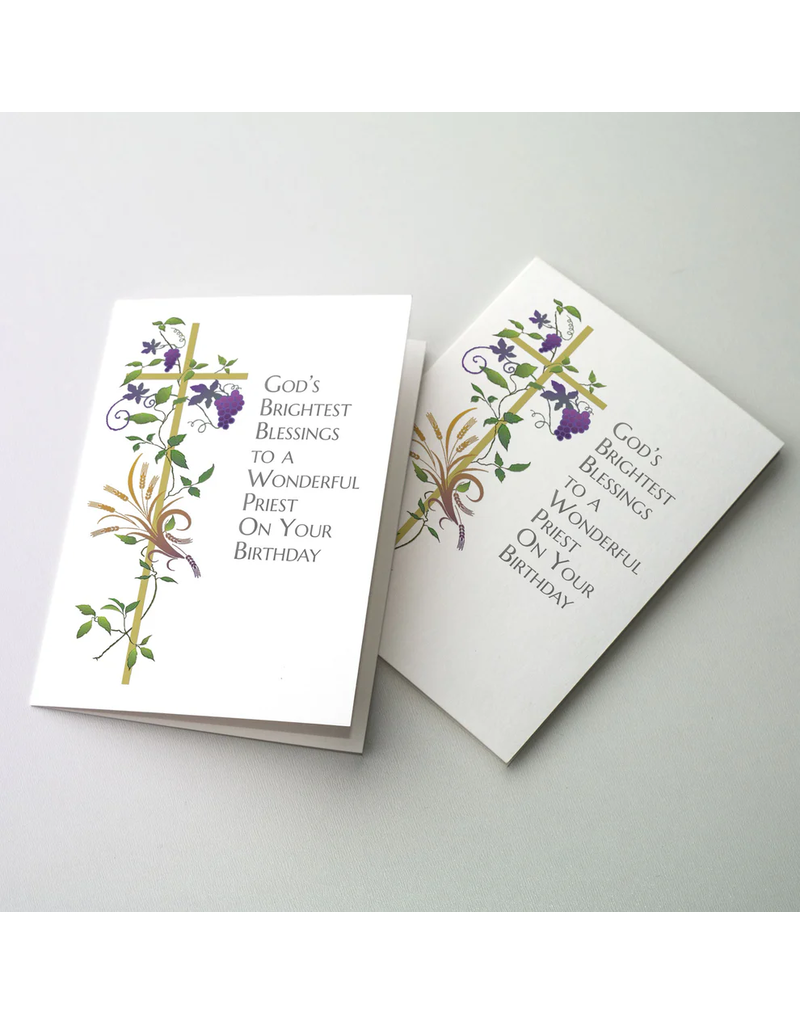 The Printery House God’s Brightest Blessings to a Wonderful Priest Birthday Card