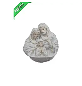 Goldscheider of Vienna Holy Family Holy Water Font in White 7"