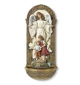 Joseph's Studio 7.25" Guardian Angel Water Font; Renaissance Collection