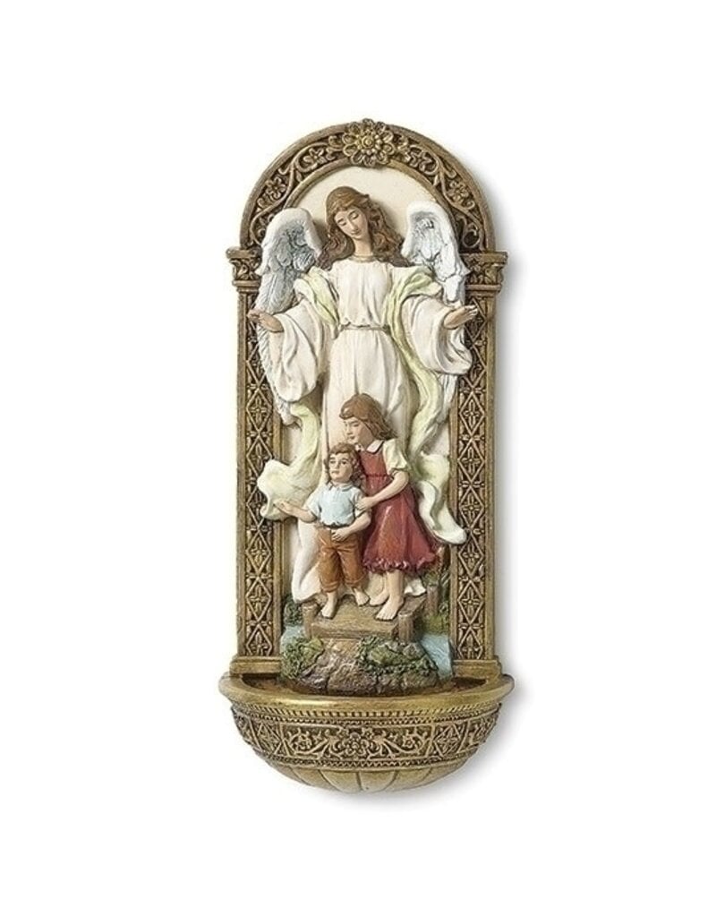 Joseph's Studio 7.25" Guardian Angel Water Font; Renaissance Collection