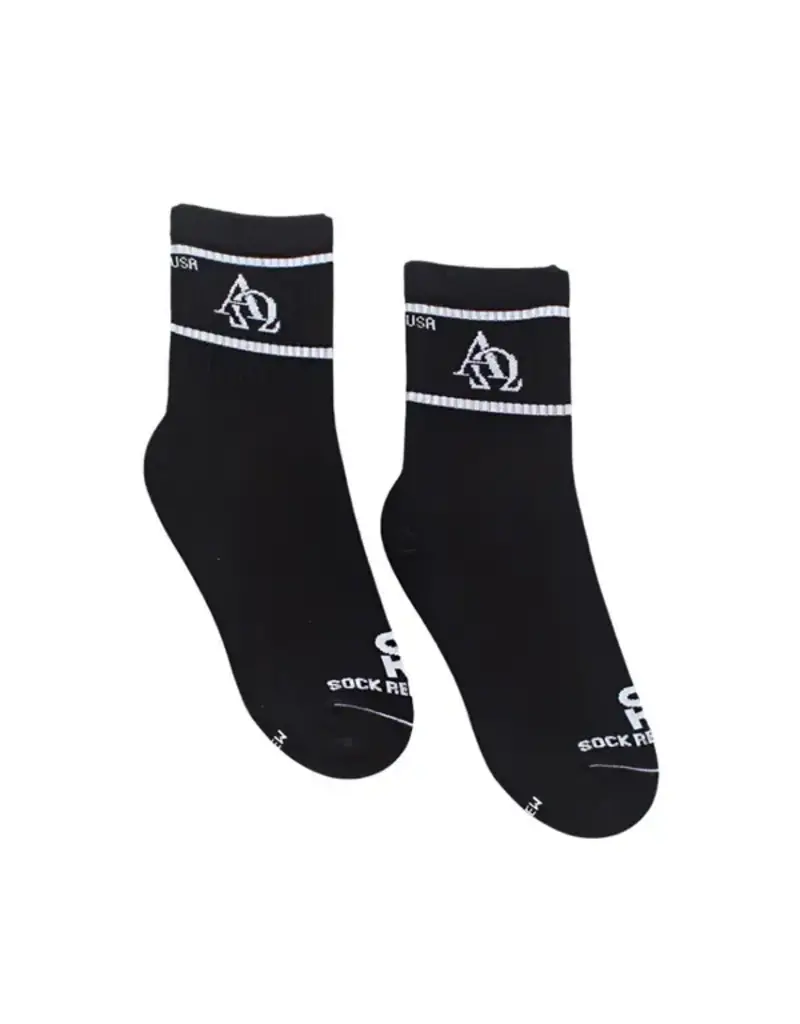 Sock Religious Sock Religious Alpha & Omega Adult Crew Socks