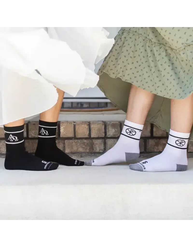 Sock Religious Sock Religious Alpha & Omega Adult Crew Socks
