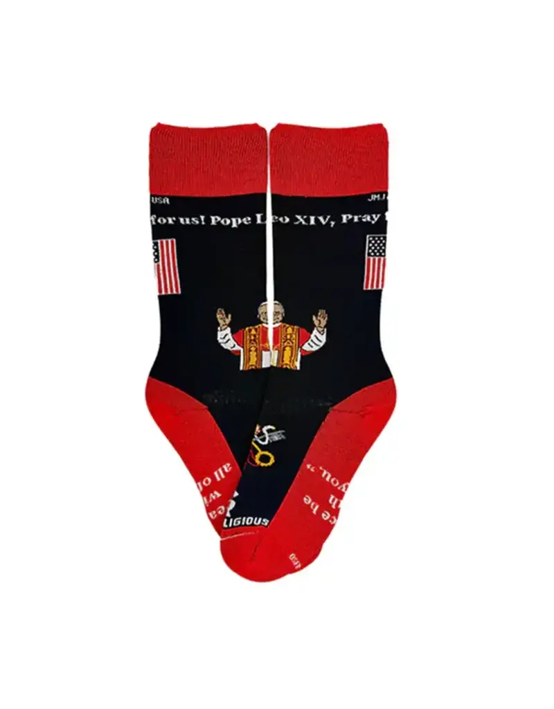 Sock Religious Sock Religious Pope Leo XIV Adult Socks