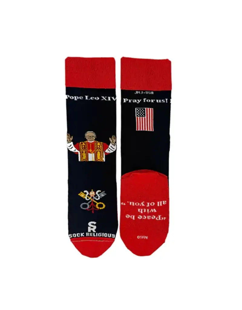 Sock Religious Sock Religious Pope Leo XIV Adult Socks