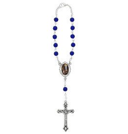 McVan Blue Our Lady of Lourdes Auto Rosary