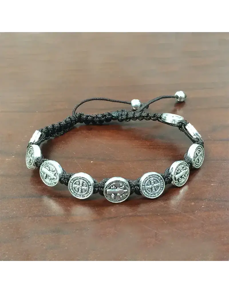 Lumen Mundi St. Benedict Slip Knot Bracelet - Black