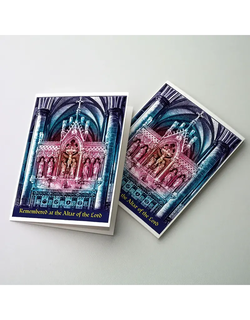 Altar + Home Remembered at the Altar of the Lord - Mass Intention Card