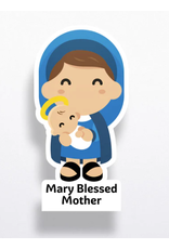 Tiny Saints Mary, Blessed Mother Sticker