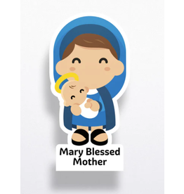 Tiny Saints Mary, Blessed Mother Sticker