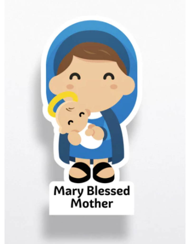 Tiny Saints Mary, Blessed Mother Sticker