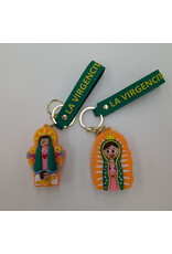 Blessed Mother Rubber Keychain
