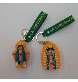 Blessed Mother Rubber Keychain