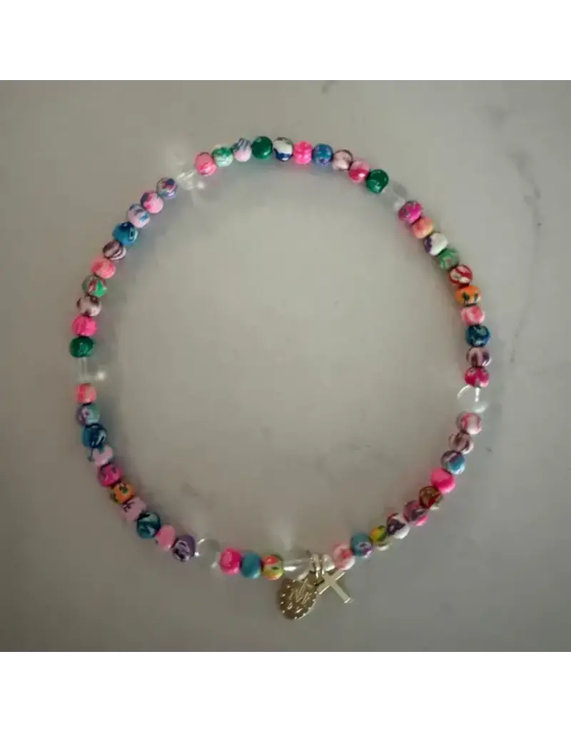 Be Still Prayer Space Twistable Rosary | Colorful clay
