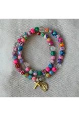 Be Still Prayer Space Twistable Rosary | Colorful clay