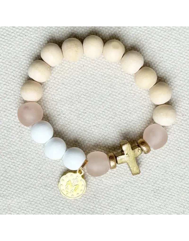 Be Still Prayer Space Mini Rosary – Mystical Rose