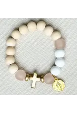 Be Still Prayer Space Mini Rosary – Mystical Rose
