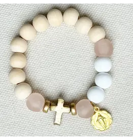 Be Still Prayer Space Mini Rosary Bracelet – Mystical Rose | Be Still Prayer Space