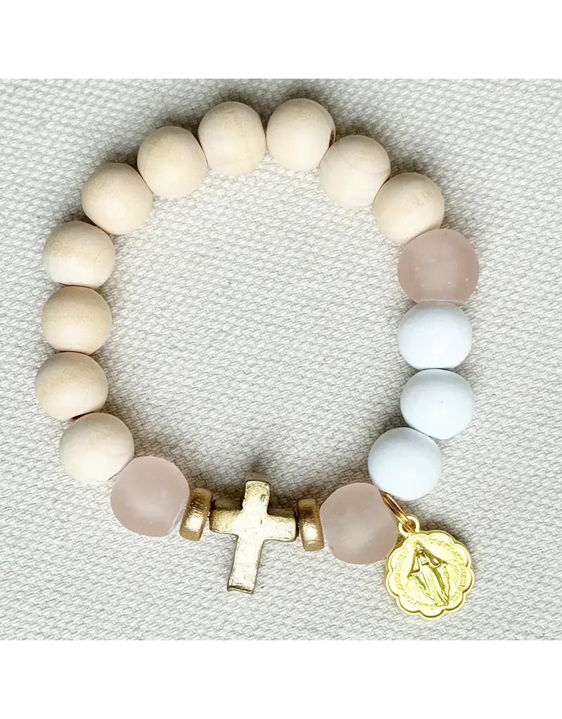 Be Still Prayer Space Mini Rosary – Mystical Rose