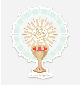 Be Still Prayer Space Blessed Sacrament Sticker 3.5" x 4.5"