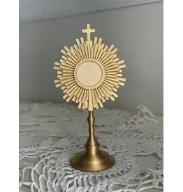 Be Still Prayer Space 3D Printed Gold Monstrance 5.5"