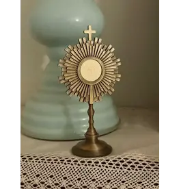 Be Still Prayer Space 3D Printed Bronze Monstrance 5.5"