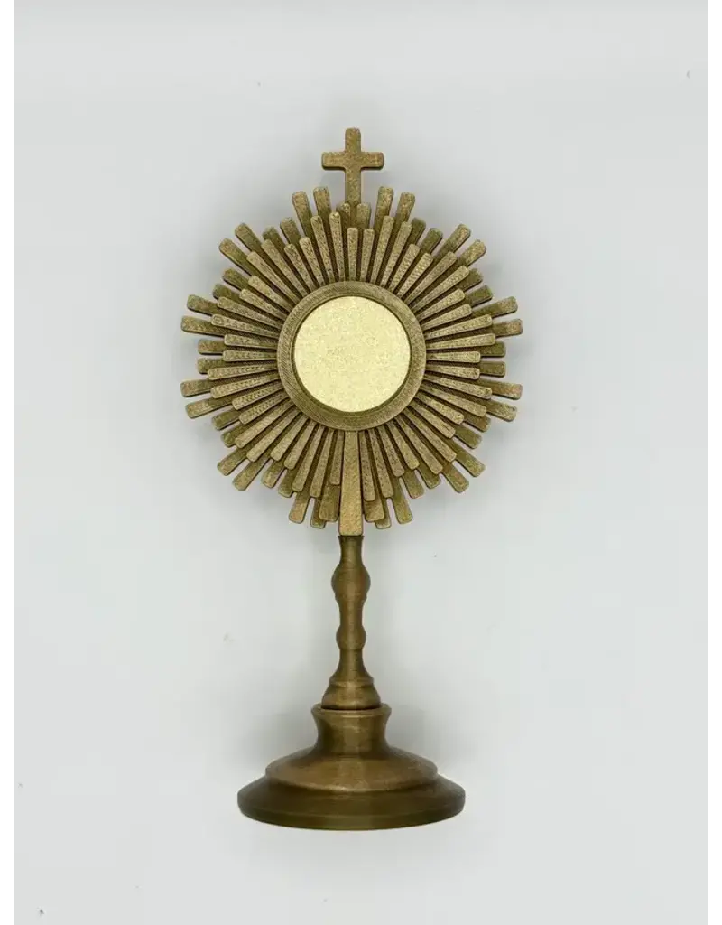 Be Still Prayer Space 3D Printed Bronze Monstrance 5.5"