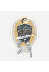 Be Still Prayer Space St. Michael Sticker with Card | Be Still Prayer Space