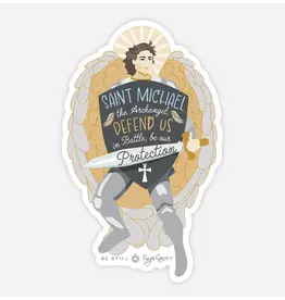 Be Still Prayer Space St. Michael Sticker with Card | Be Still Prayer Space