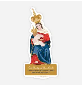 Be Still Prayer Space Our Lady of La Leche Sticker with Card | Be Still Prayer Space