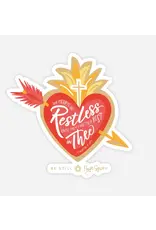 Be Still Prayer Space Restless Heart Sticker | Be Still Prayer Space