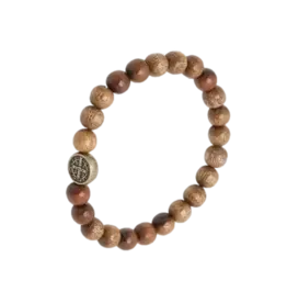 Lumen Mundi Wood St. Benedict Man of Faith Bracelet