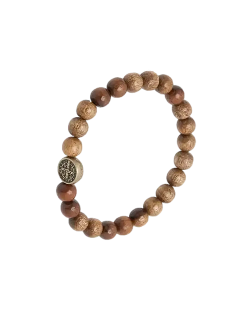 Lumen Mundi Wood St. Benedict Man of Faith Bracelet