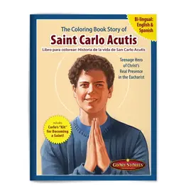 Holy Heroes Saint Carlo Acutis bi-lingual Coloring Book