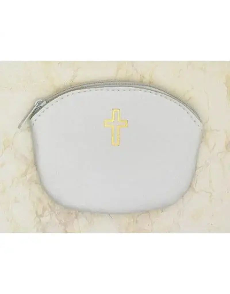 Lumen Mundi White Large Rosary Pouch
