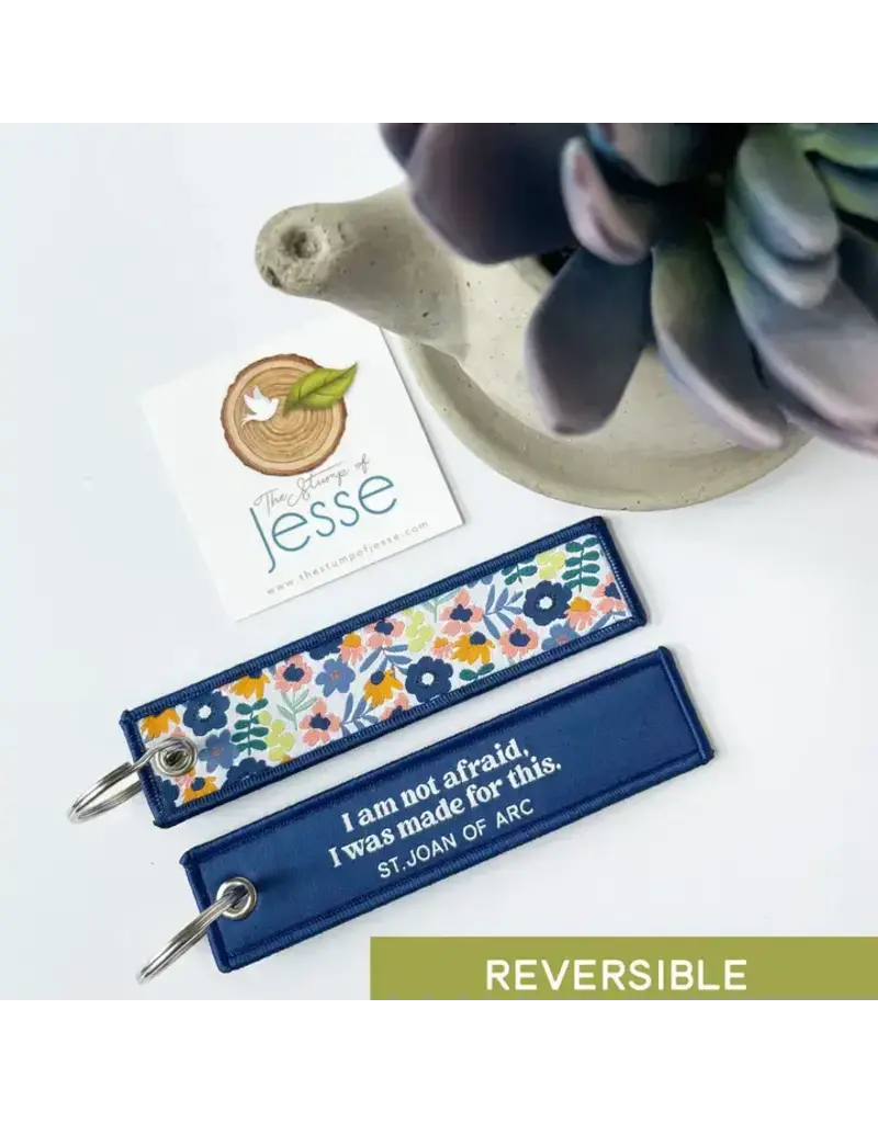 The Stump of Jesse Woven Keychain & Bag Tag - I Was Made For This Joan of Arc