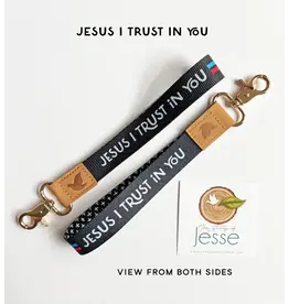 The Stump of Jesse Catholic Wristlets Keychains I Jesus I Trust in You