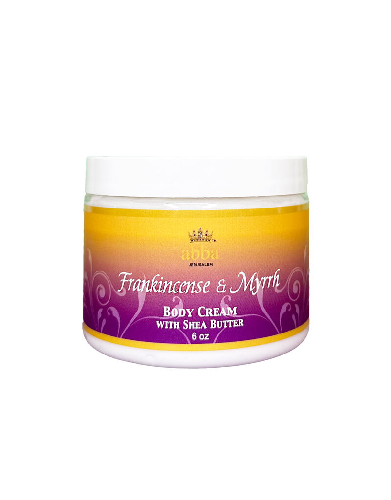 Abba Anointing Oil FRANKINCENSE & MYRRH BODY CREAM WITH SHEA BUTTER 6 OZ