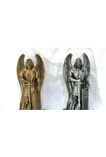 Be Still Prayer Space 3D Printed 4" St. Michael and Shield Statue | Gold