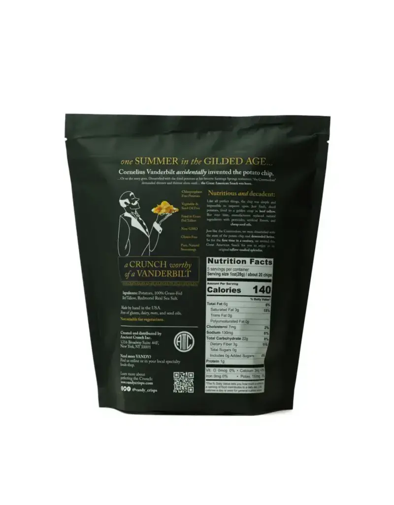 Ancient Crunch Vandy Potato Chips - Original, 5oz Bag