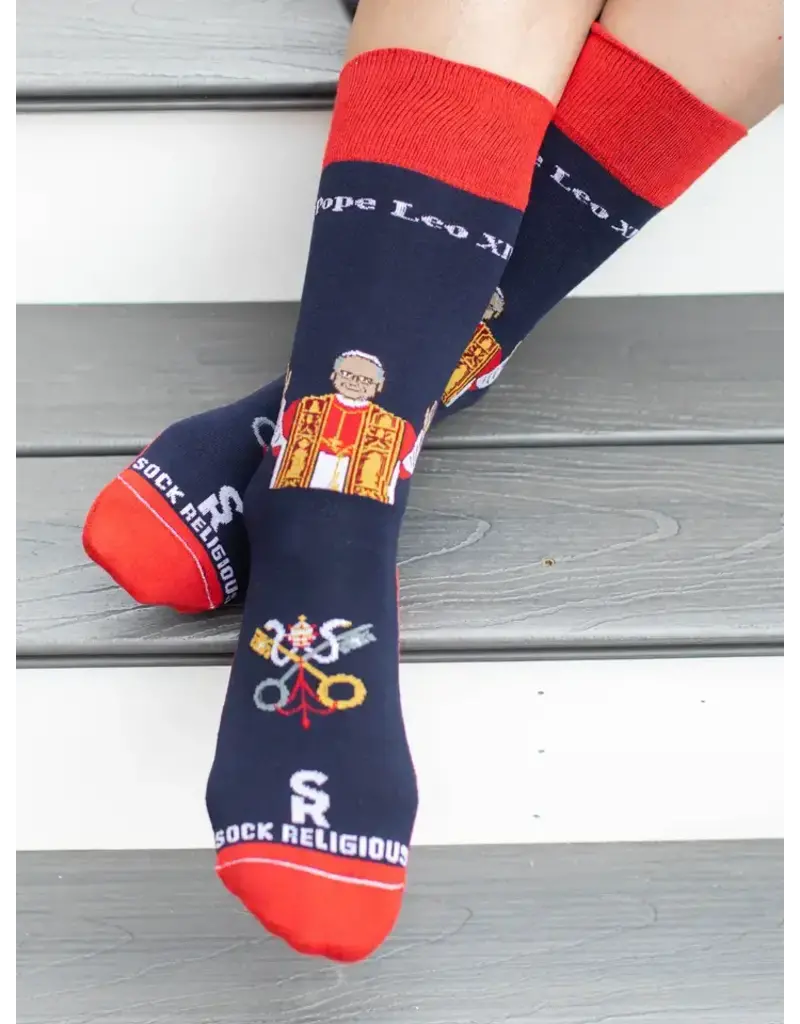 Sock Religious Pope Leo XIV Adult XL Socks