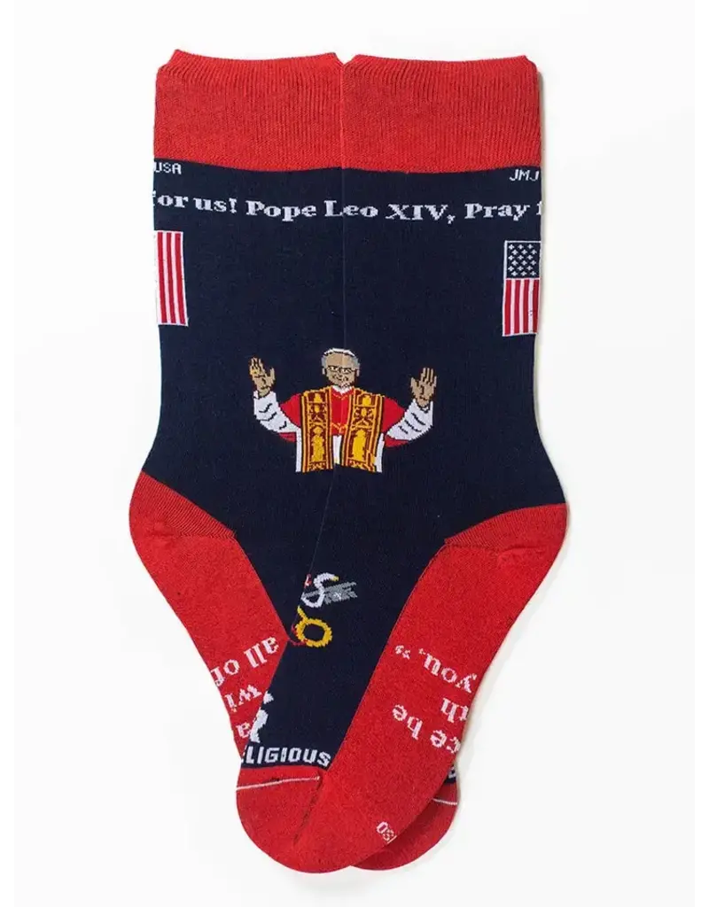 Sock Religious Pope Leo XIV Adult XL Socks