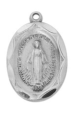 McVan PEWTER MIRACULOUS MEDAL, 18"chain