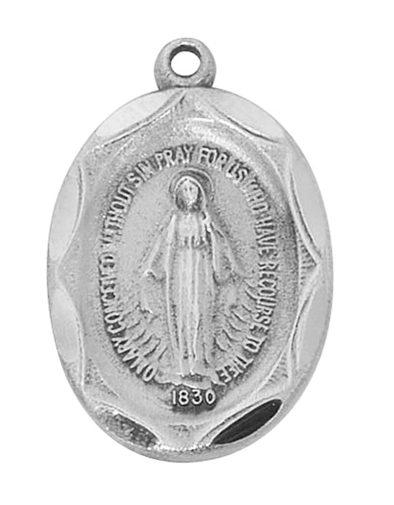 McVan PEWTER MIRACULOUS MEDAL, 18"chain