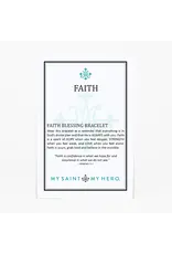 My Saint My Hero Faith Blessing Bracelet - Black / Mixed