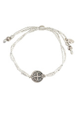 My Saint My Hero Serenity Blessing Bracelet - Metallic Silver/Silver