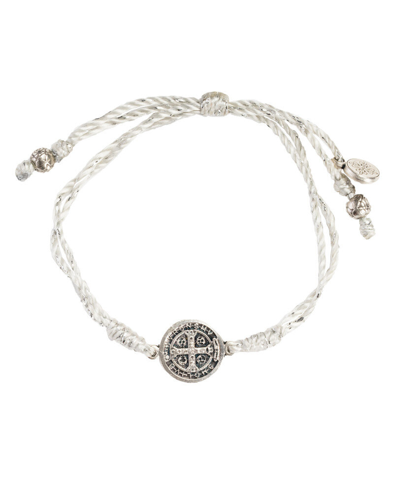 My Saint My Hero Serenity Blessing Bracelet - Metallic Silver/Silver