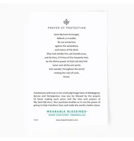 My Saint My Hero Protection Archangel Michael Bracelet - Navy / Silver