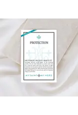 My Saint My Hero Protection Archangel Michael Bracelet - Navy / Silver