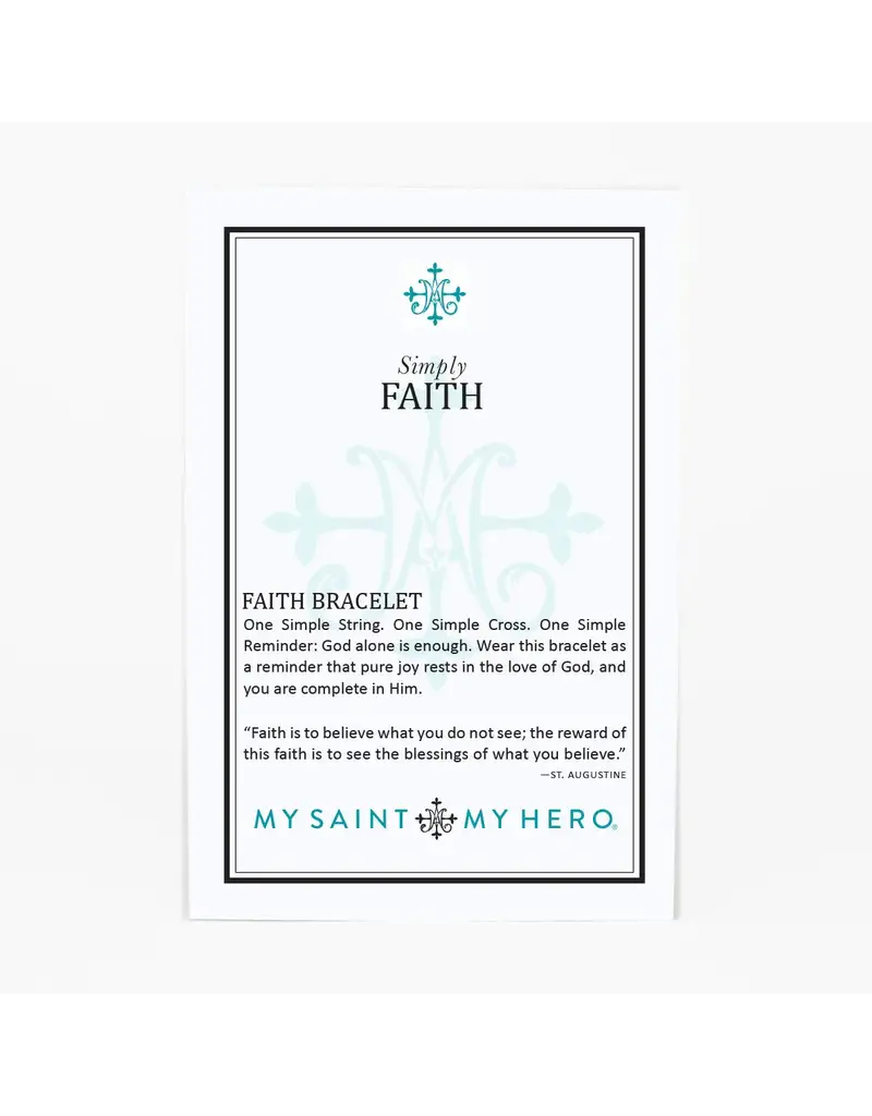 My Saint My Hero Simply Faith Bracelet